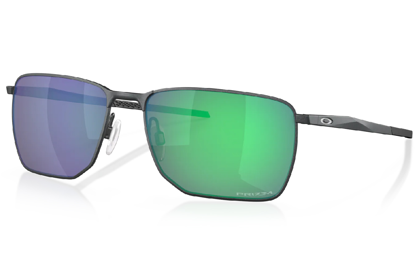Oakley Ejector Sunglasses with Satin Light Steel Frame and Prizm Jade Lenses