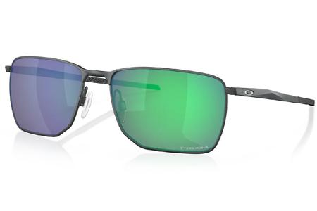 OAKLEY Ejector Sunglasses with Satin Light Steel Frame and Prizm Jade Lenses