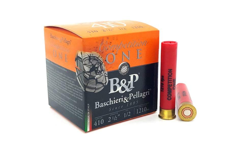 Baschieri  Pellagri 410 Bore 2 1/2 in 7.5 Shot Target Loads Competition Loads 25/Box
