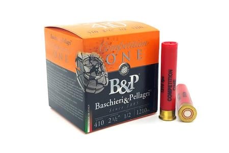 BASCHIERI  PELLAGRI 410 Bore 2 1/2 in 7.5 Shot Target Loads Competition Loads 25/Box