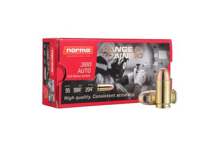 Norma 380 ACP 95 Grain FMJ 50/Box
