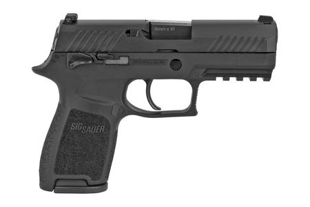P320 COMPACT 9MM STRIKER-FIRED PISTOL WITH NIGHT SIGHTS AND MANUAL SAFETY (LE)