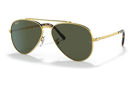 NEW AVIATOR LEGEND GOLD W/GREEN LENSES