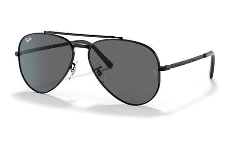 NEW AVIATOR BLACK W/DARK GREY LENSES