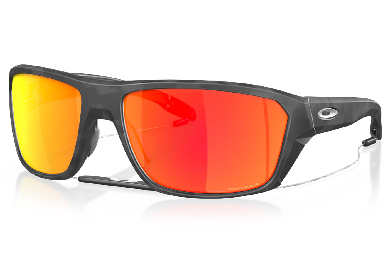 Oakley Spit Shot Sunglasses with Prizm Ruby Lenses and Matte Black Camo Frame