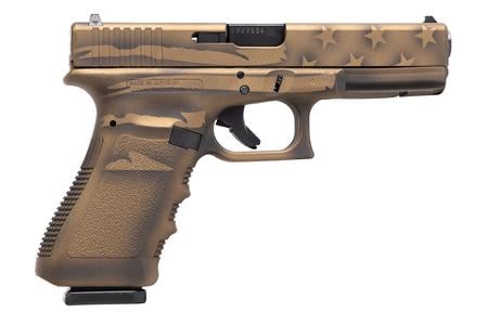 GLOCK 17GEN3 9MM 4.49 17+1 BATTLE WORN FLAG