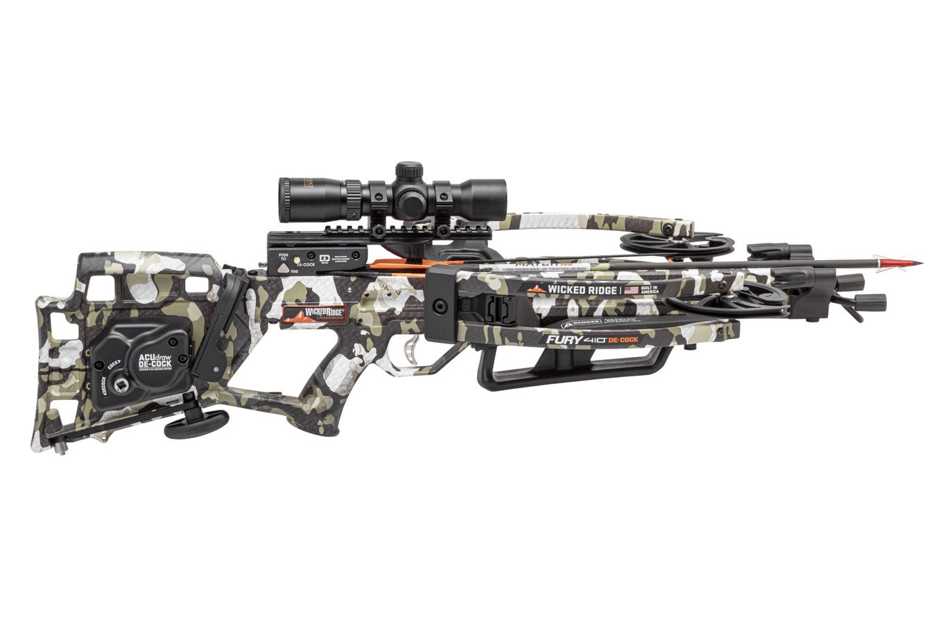 WICKED RIDGE FURY 410 DE-COCK, ACUDRAW DE-COCK, RANGEMASTER PRO SCOPE