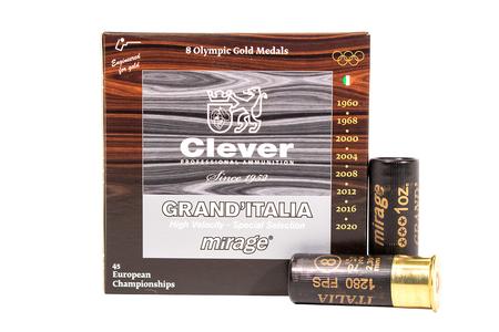 CLEVER S.R.L. AMMO 12 Gauge 2 3/4 in 8 Shot Target Loads Mirage Grand Italia 25/Box