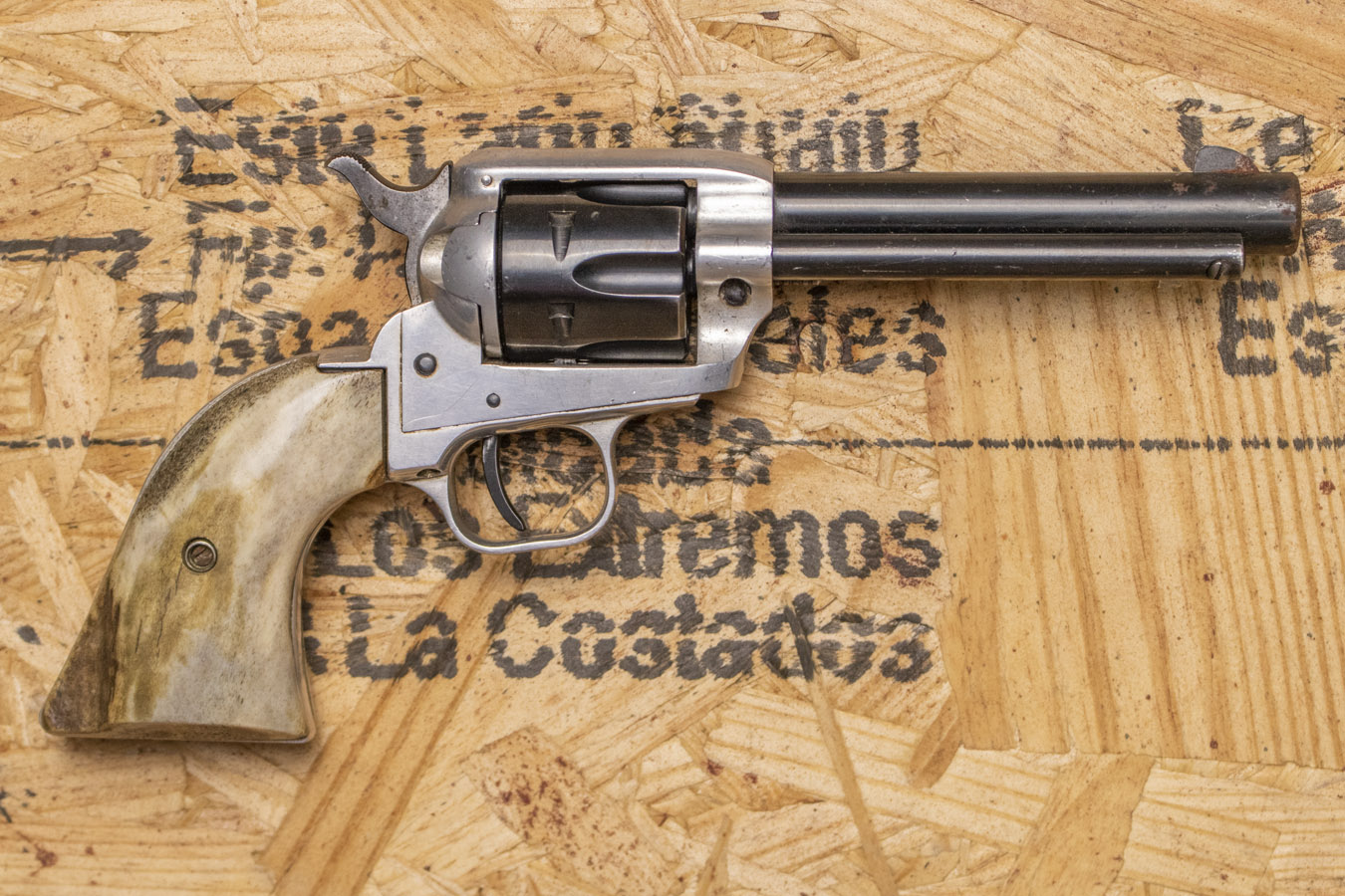 Colt Frontier Scout .22LR Police Trade-In Revolver with Bone Grips