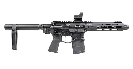 SPRINGFIELD Custom Saint Edge 5.56mm Semi-Auto AR-15 Pistol with Law Tactical Folding Stock Adaptor and Hex Dragonfly Red Dot
