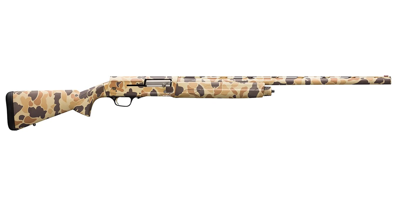 BROWNING FIREARMS A5 12 GAUGE SEMI-AUTO SHOTGUN WITH VINTAGE TAN CAMO FINISH