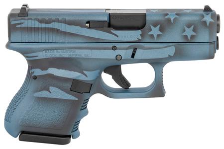 27 GEN 3 40SW COMPACT PISTOL WITH BLUE TITANIUM FLAG CERAKOTE FINISH