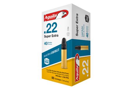 AGUILA 22LR 40 gr Lead Solid Point Super Extra Standard Velocity 50/Box