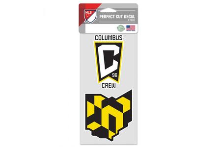 COLUMBUS CREW DECAL 2 PIECE SET 4IN X 4IN