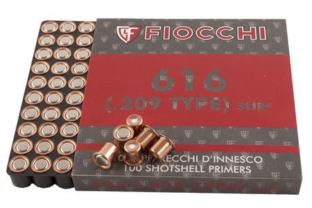 FIOCCHI 616 .209 Type Shotgun Primers 1000/Count