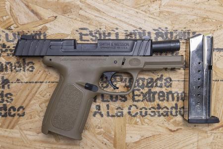SMITH AND WESSON SD9VE 9mm Police Trade-In Pistol with FDE Frame