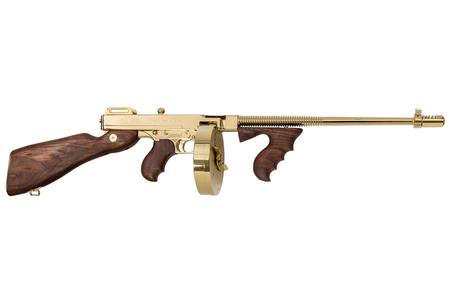 AUTO ORDNANCE 1927-A1 Deluxe 45 ACP Rifle with Titanium Gold Finish and Walnut Stock