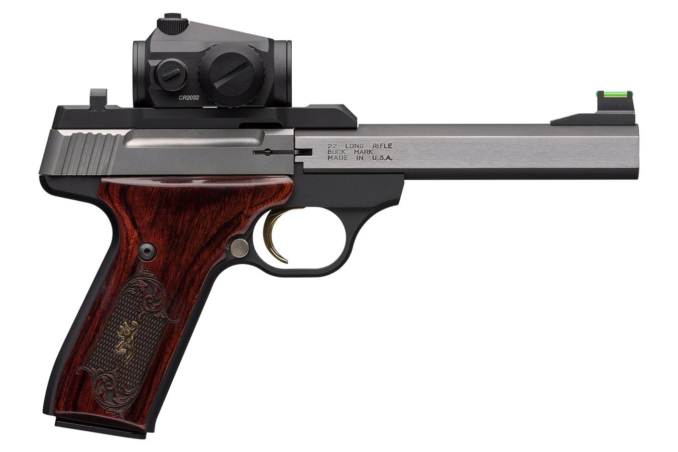 Erhverv bh møl Browning Buck Mark 22 LR Pistol with Rosewood Grips, Vortex Crossfire Red  Dot and Stainless Barrel | Sportsman's Outdoor Superstore