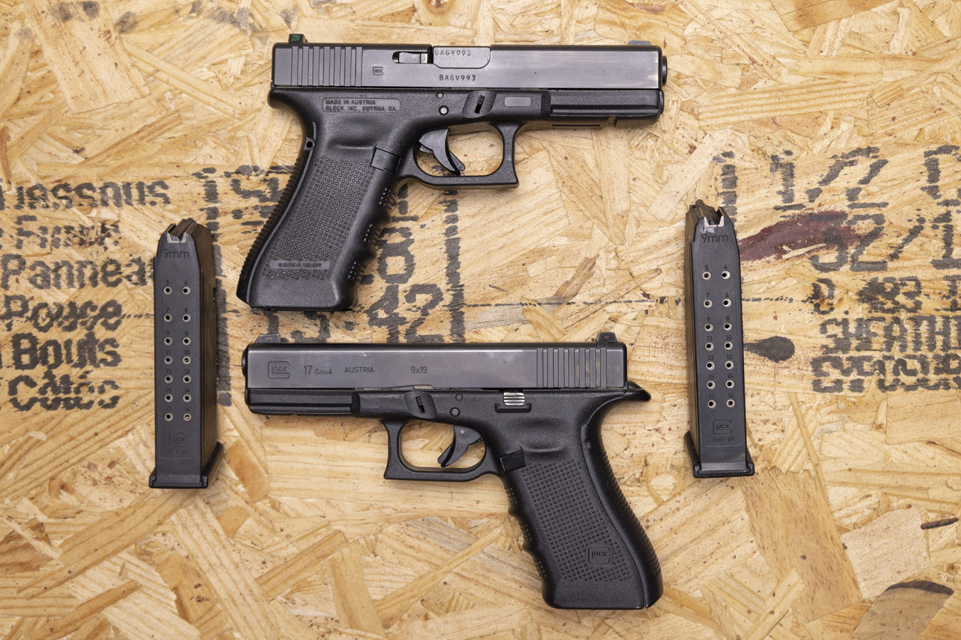 GLOCK 17 GEN4 9MM POLICE TRADE-INS WITH NIGHT SIGHTS FAIR