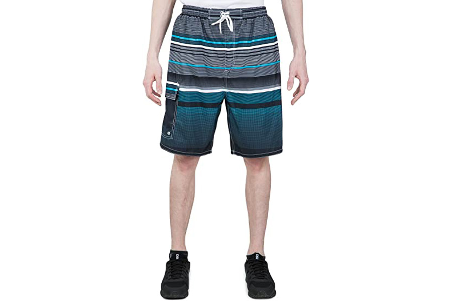 Steintex Mfg Men's Stripped Swim Trunks for Sale Online Clothing