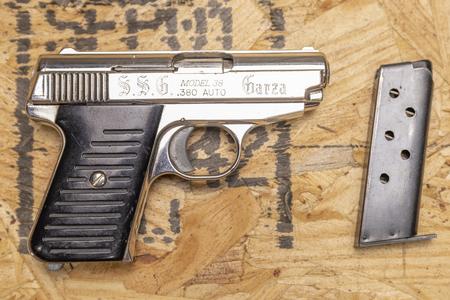 38 .380 ACP POLICE TRADE-IN PISTOL WITH CUSTOM ENGRAVING