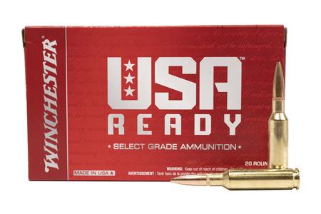 Winchester 6.5 Creedmoor 140 Gr FMJ Open Tip USA Ready 20/Box