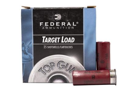 FEDERAL AMMUNITION 12 Gauge 2-3/4 inch 1-1/8 oz 8 Shot Super Target Police Trade Ammo 25/Box