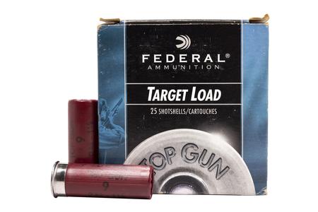 12 GAUGE 2-3/4 INCH 1-1/8 OZ 9 SHOT TOP GUN TARGET POLICE TRADE AMMO 25/BOX