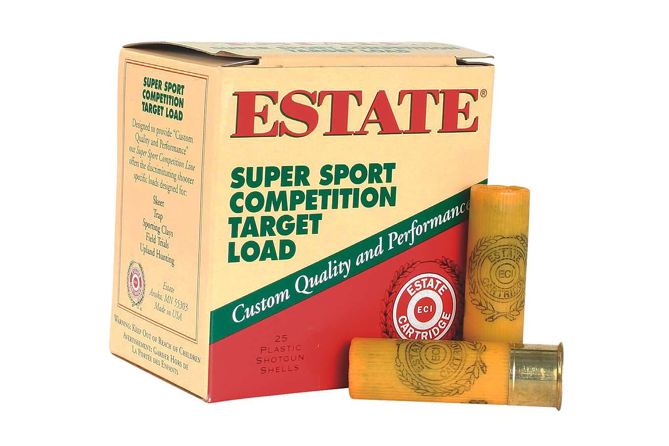 Estate Cartridge 20 Gauge 2-3/4 In Super Sport 25/Box