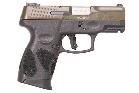 TAURUS G2C 9mm Compact Pistol with Black Frame and Green Slide
