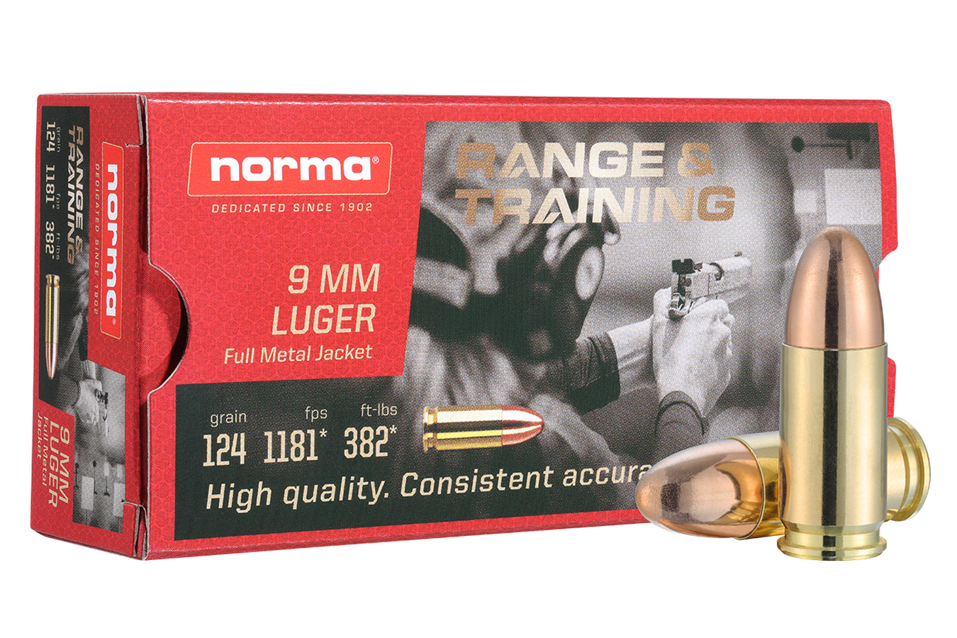 NORMA USA RANGE AND TRAINING 9MM 124 GR FMJ 50/BOX