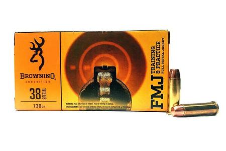 Browning 38 Special 130 Gr FMJ 50/Box