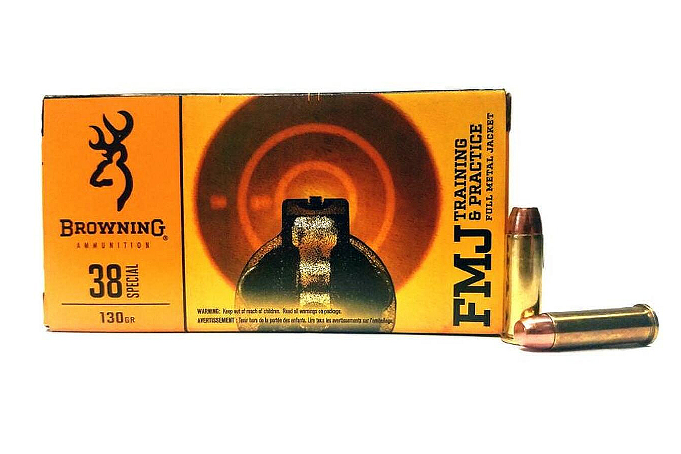 BROWNING AMMUNITION 38 SPECIAL 130 GR FMJ 50/BOX