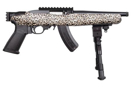 RUGER 22 CHARGER .22LR SEMI-AUTO PISTOL WITH LEOPARD FRAME