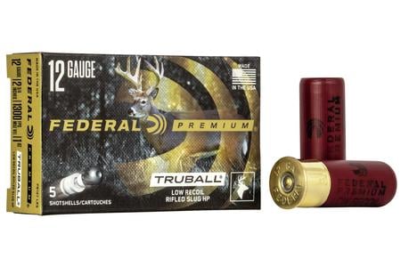 FEDERAL AMMUNITION 12 Gauge 438 Grain TruBall Hollow Point Slugs 5/Box