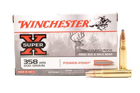 WINCHESTER AMMO 358 Win 200 gr Power-Point Super X 20/Box