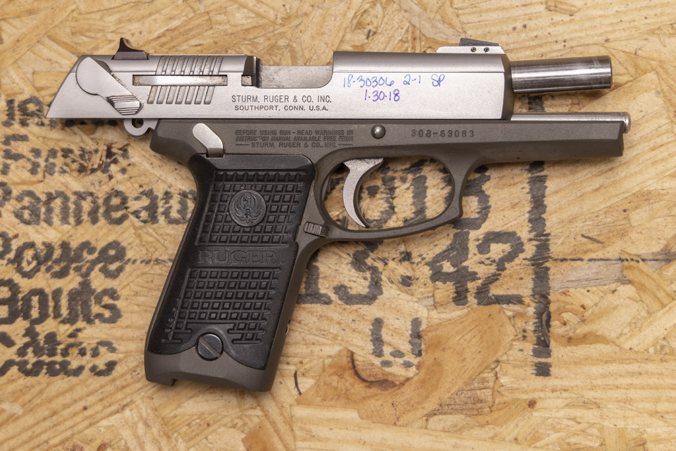 Ruger P94 9mm Police Trade-In Pistol (Magazine Not Included)