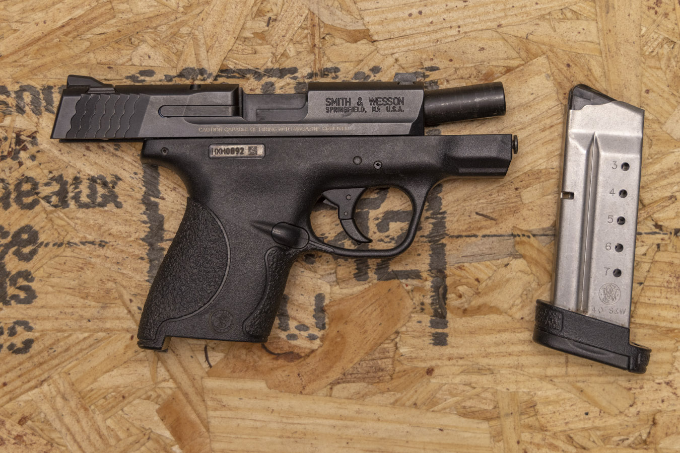 SMITH AND WESSON MP SHIELD 40SW POLICE TRADE-IN PISTOL