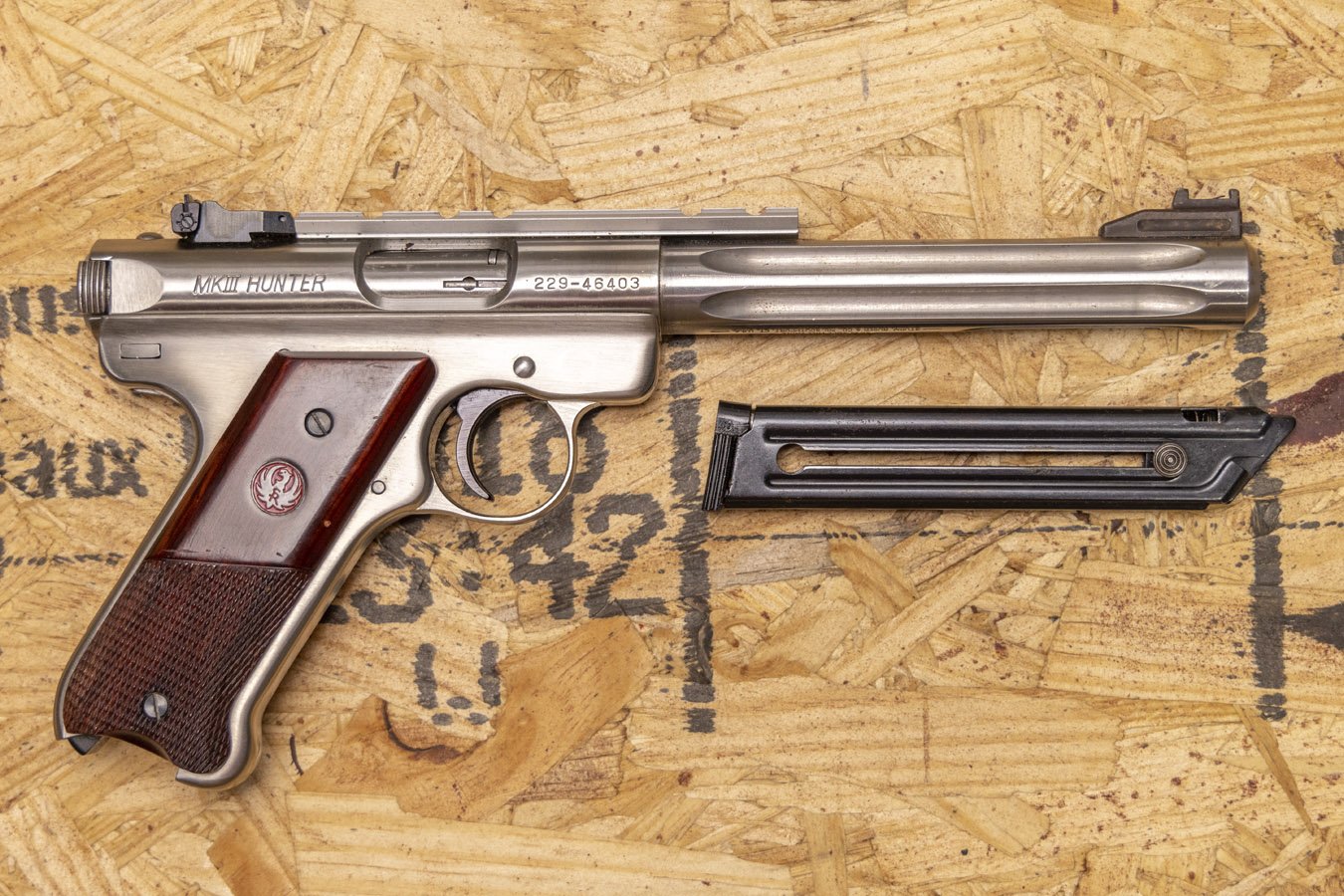 RUGER MK III HUNTER .22 LR POLICE TRADE-IN PISTOL