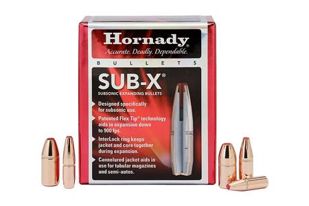 HORNADY 45 Cal .458 410 gr Sub-X Bullets 50/Box
