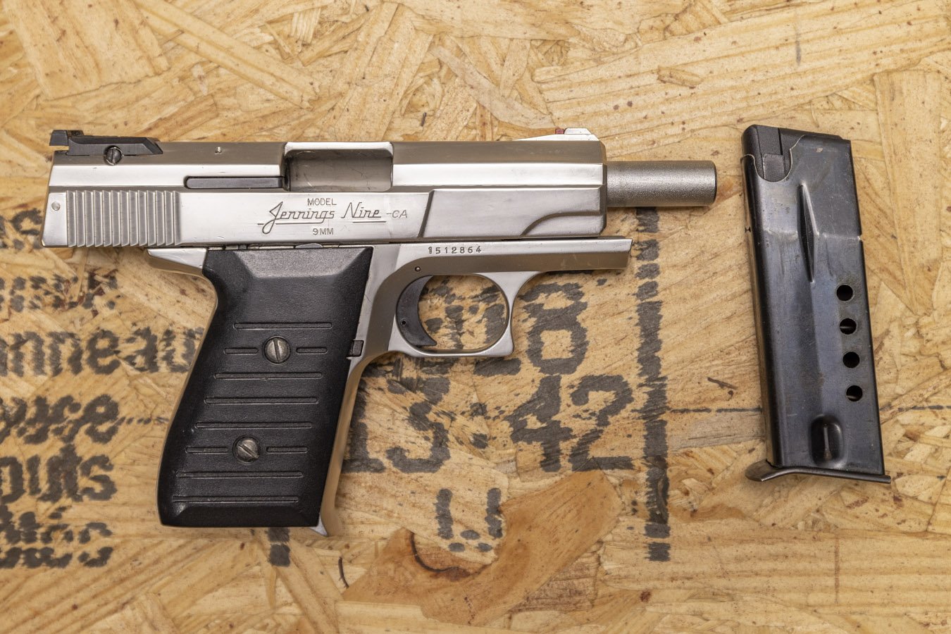 Bryco Jennings Nine CA 9mm Police Trade-In Pistol 