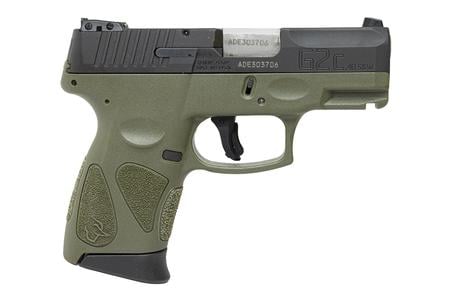 TAURUS G2c 40SW Striker-Fired Pistol with OD Green Frame