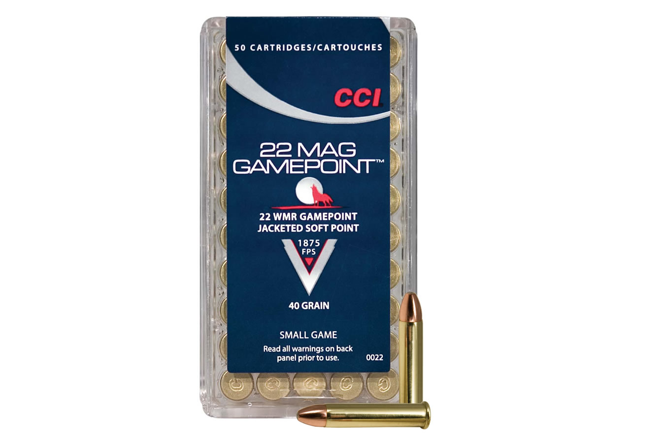 CCI AMMUNITION 22 WMR GAMEPOINT 40 GR JSP