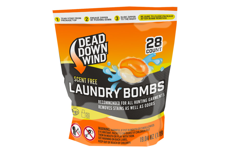 DEAD DOWN WIND LAUNDRY BOMBS - ZIP LOCK - CHILD SAFE BAG 28 CT  