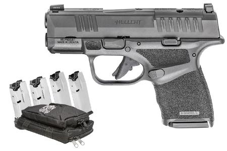 SPRINGFIELD Hellcat 9mm Black Micro Compact Optics-Ready Gear Up Package with Five Magazines