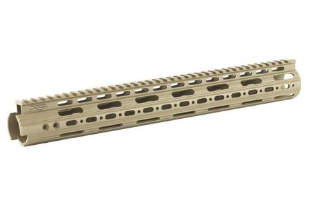 LEAPERS Pro M-Lok AR15 15 Inch Free Float Handguard FDE Cerakote