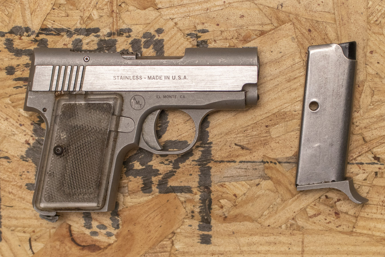 AMT BACKUP .380 AUTO POLICE TRADE-IN PISTOL