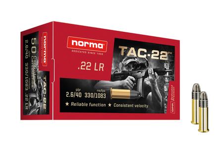 Norma 22 LR 40 gr LRN TAC-22 50/Box