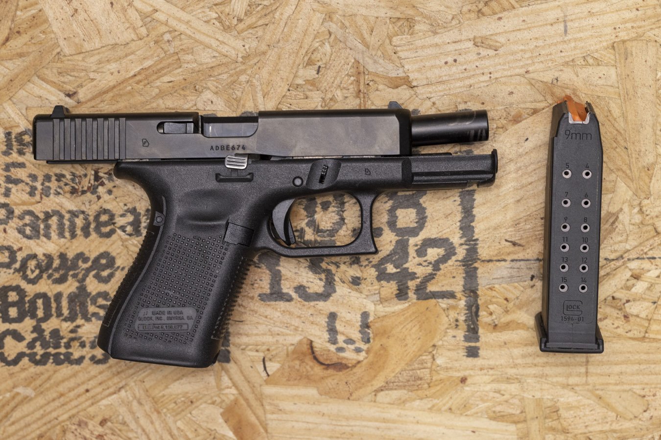 GLOCK 19 GEN5 9MM POLICE TRADE-IN PISTOL (GOOD)