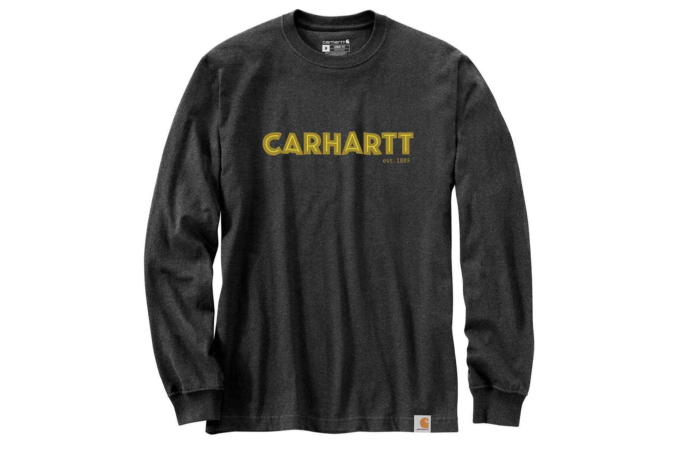 Carhartt Loose Fit Heavyweight Long-Sleeve Logo Graphic Tee | Vance ...